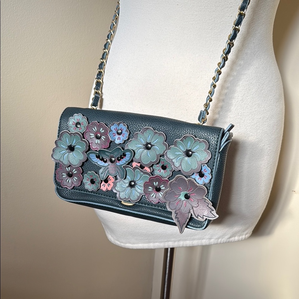 Floral Embellished Women's Crossbody Bag - Picture 3 of 17